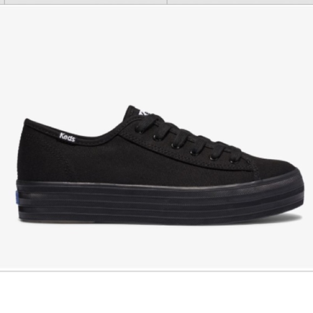 New never use - Keds Black Triple Kick Feat. Organic Cotton